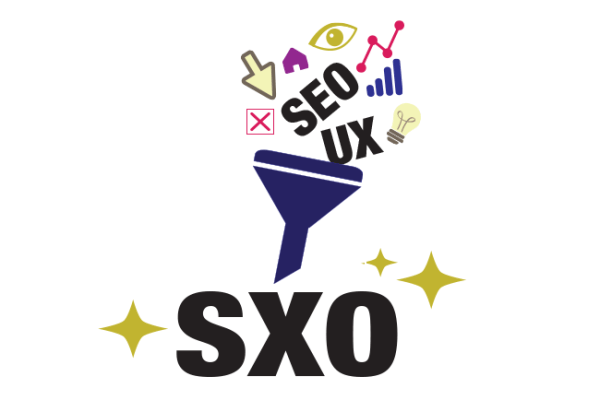 Graphic to show SEO & UX combined become SXO
